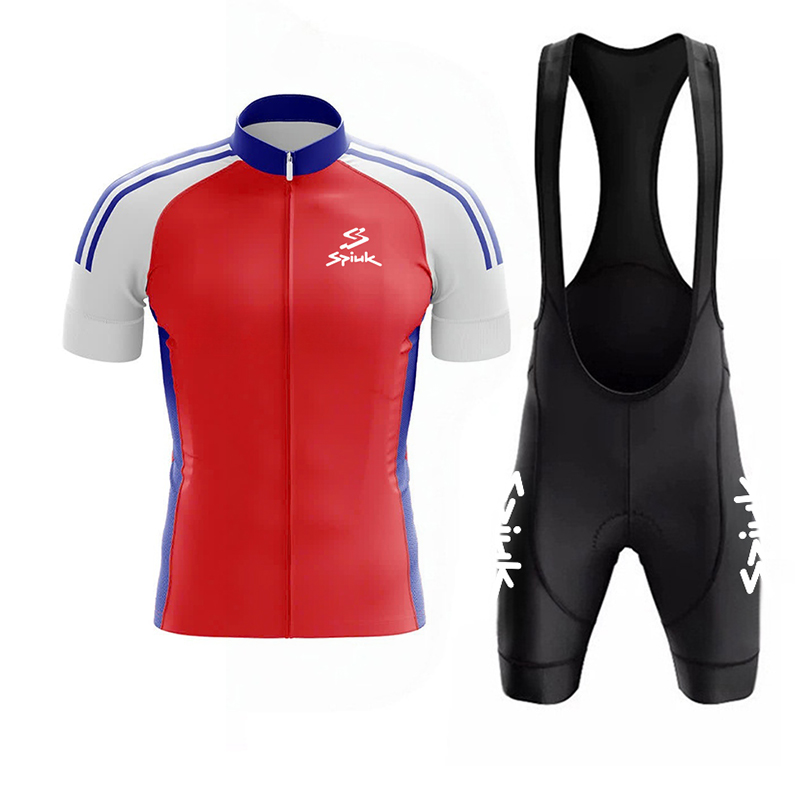 Mountain Biking Jerseys Men - Spiuk Herren Kurzarm-Radtrikot Atmungsaktive Mountainbike-Bekleidung Top
