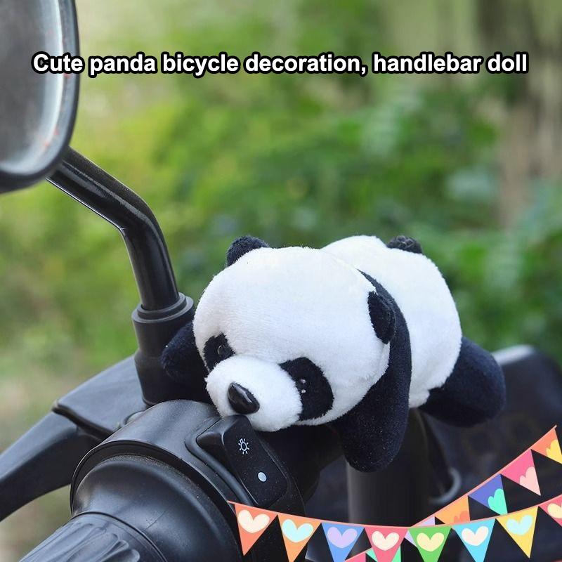 Mountain Biking Cartoon - Panda-Cartoon-Anhänger Fahrrad-Dekoration Einzigartiges Radzubehör für Rennrad-