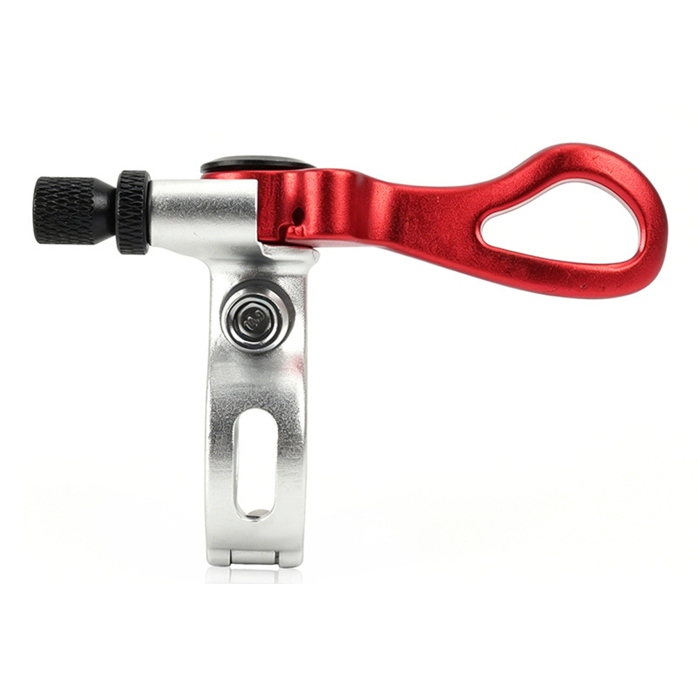 Dropper Post Remote - Fahrrad-Dropper-Sattelstützen-Fernbedienungseinheit aus Aluminium mit Edelstahlkabel für
