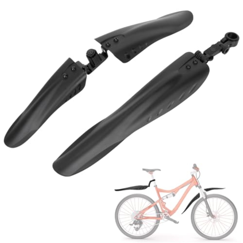 Mountain Biking Stuff - Fahrrad-Schutzblech-Set vorne und hinten, verstellbar, universell,