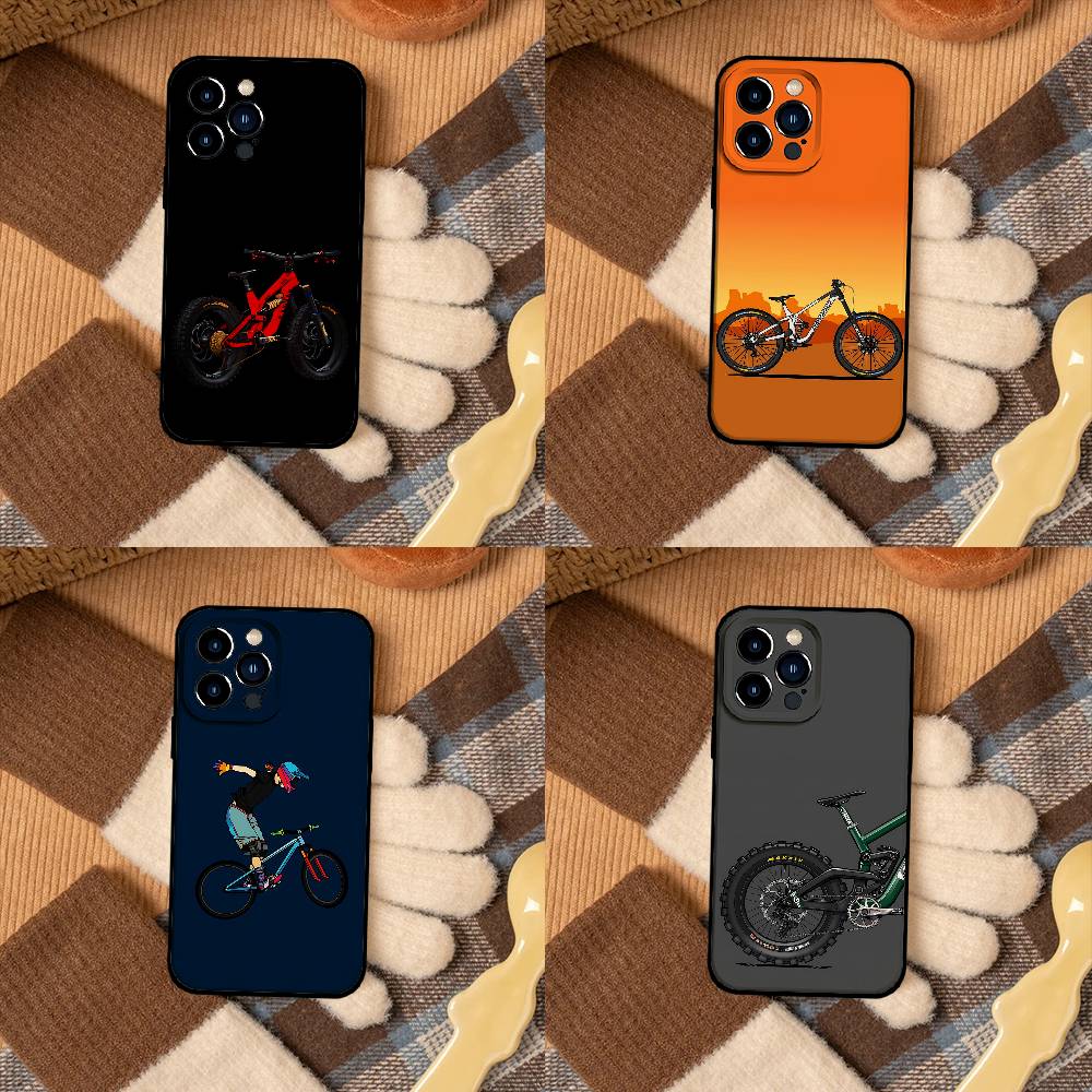 Mountain Biking Cartoon - MTB Mountainbike Fahrrad Handyhülle für iPhone