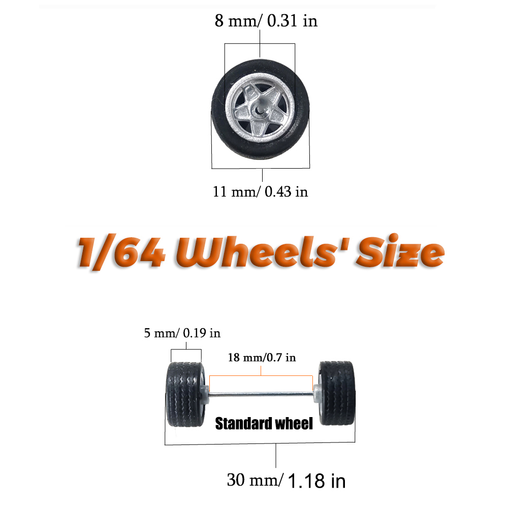 1/64 Räder mit festen Gummirei – Tire Insert Foam Bewertung und Preis