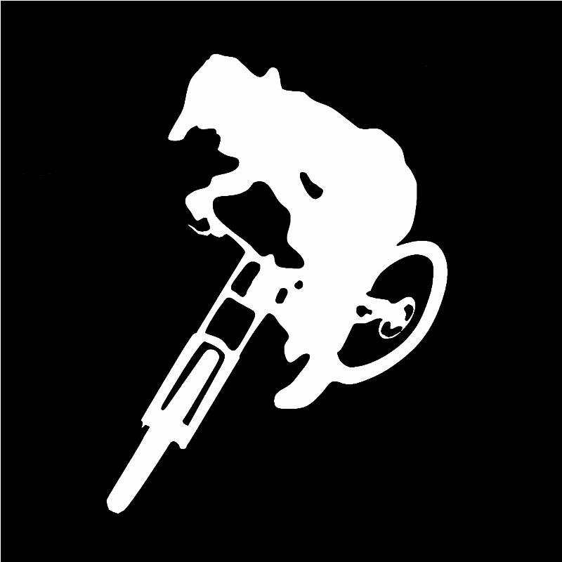 1 stück Auto Aufkleber Schwarz – Mountain Biking Cartoon Bewertung und Preis