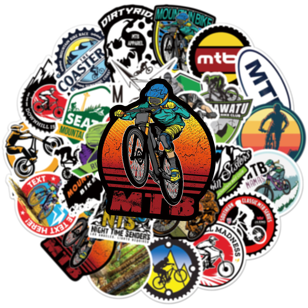 10/30/50 Stück Cartoon Mountai – Mountain Biking Cartoon Bewertung und Preis